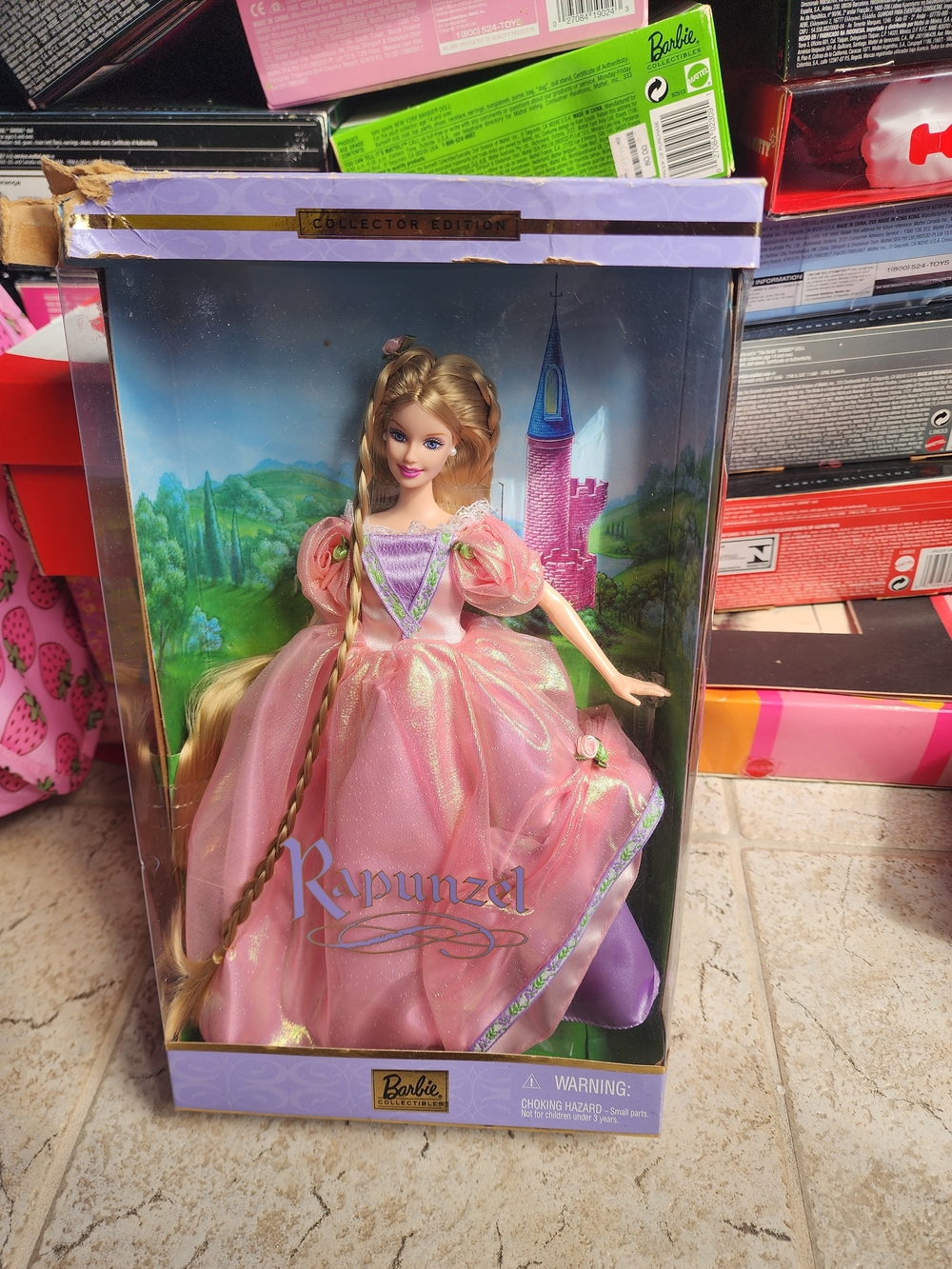 Barbie Rapunzel Doll in Shimmering Pink Gown